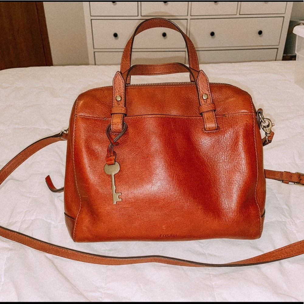 Fossil Tan Rachel Satchel.